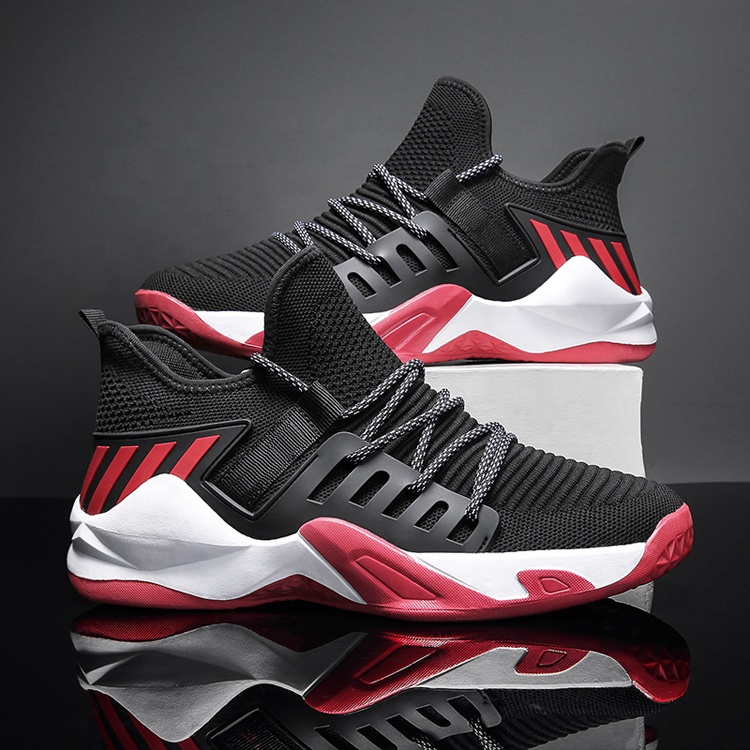 New Designer Hot Sale OEM Basketball Shoes Box EVA MD Rubber Top Level Top Grade Knit Custom Shoes Men Casual Sneaker